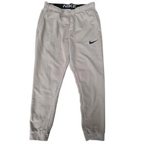 Nike Dri-Fit Jogger Sweatpants Mens Size Large Tan Athletic Tapered Cuff  Fit